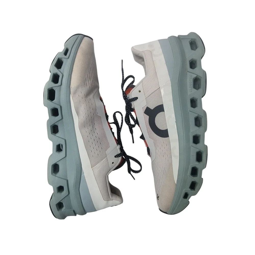 On‎ Cloudmonster Running Shoes Mens 12 Grey White Orange CloudTec 61.99023